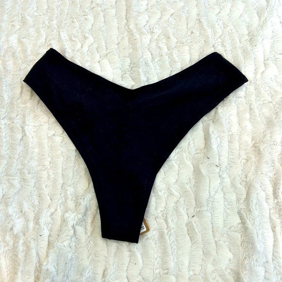 Brand new skims, black Onyx, very cheeky Brazilian cotton underwear large - Picture 1 of 4